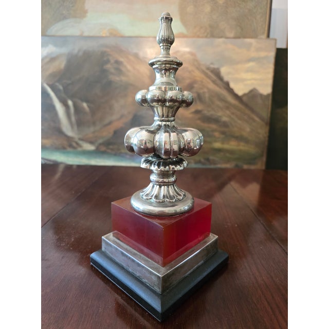Vintage Mid Century Modern Trophy Chrome Bakelite For Sale - Image 4 of 6