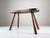 Rustic Hand-Carved Wood Bench with Organic Free-Form Top, 1940s For Sale - Image 6 of 10
