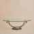 Vintage French Iron + Bronze Oval Glass Coffee Table For Sale - Image 4 of 11