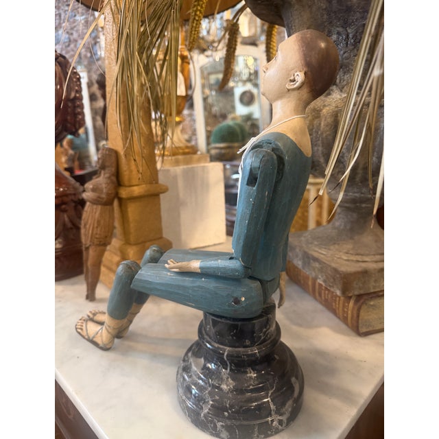 1950s Lacquered Wood Italian Articulated Mannequin For Sale - Image 17 of 17