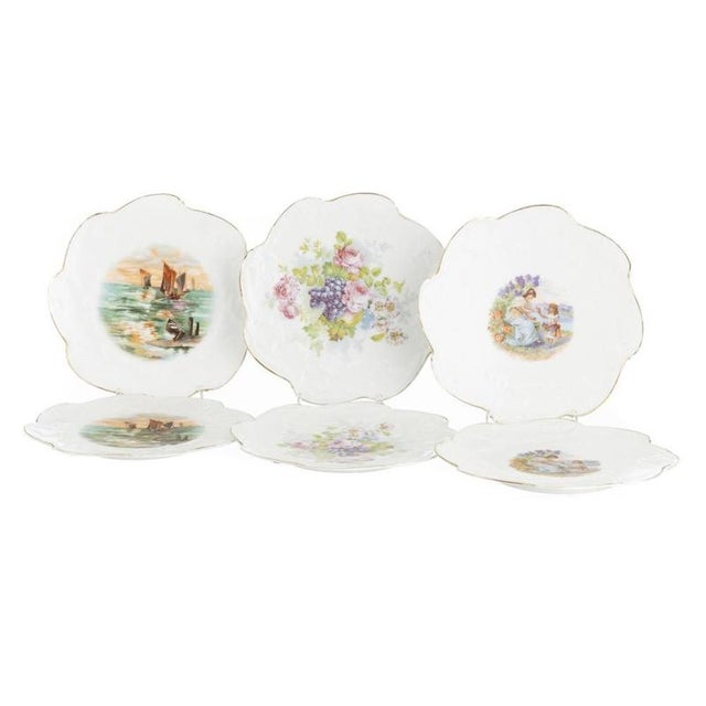Porcelain Plates from Vista Alegre, Set of 6 For Sale - Image 6 of 6