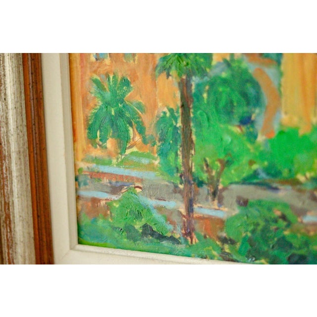 Willy Lindeberg, Coastal Town, 1960s, Oil on Panel For Sale - Image 6 of 11