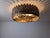 Mid-Century Brutalist Ceiling Lamp in Gilded Wrought Iron, 1940s For Sale - Image 12 of 12