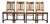 Vintage English Style Barley Twist Tiger Oak Pub Dining Chairs - Set of 4 For Sale