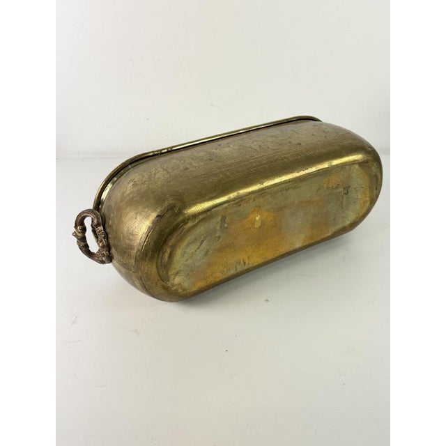 Large Oval Italian Brass Planter, 1950s For Sale - Image 13 of 14