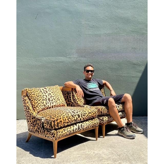Vintage MCM Slope Arm Leopard Lounge Chairs - A Pair For Sale In West Palm - Image 6 of 7