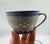 Ceramic 1970s Jingdezhen Rice Eye Grain Cups & Saucers Blue & White Porcelain 9pc Set For Sale - Image 7 of 10
