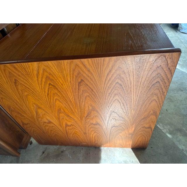 Mid-Century Danish Modern Teak Writing Desk With Lift-Top Storage For Sale - Image 12 of 12