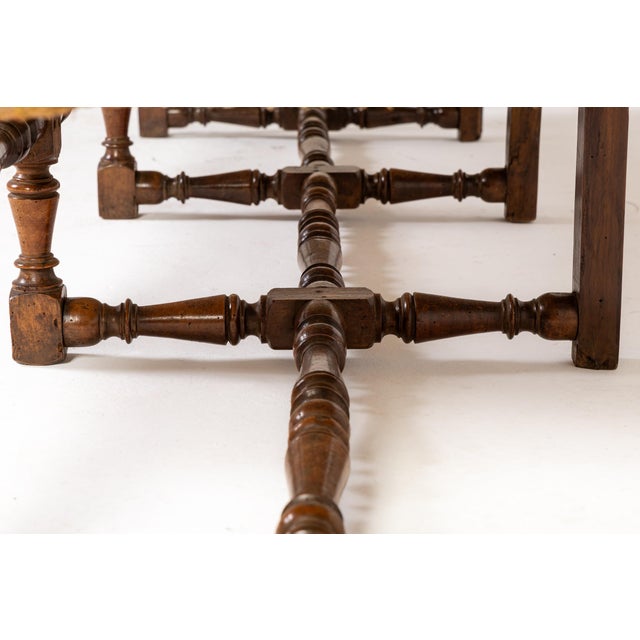 Antique Italian Walnut Sofa, 1700s For Sale - Image 5 of 8