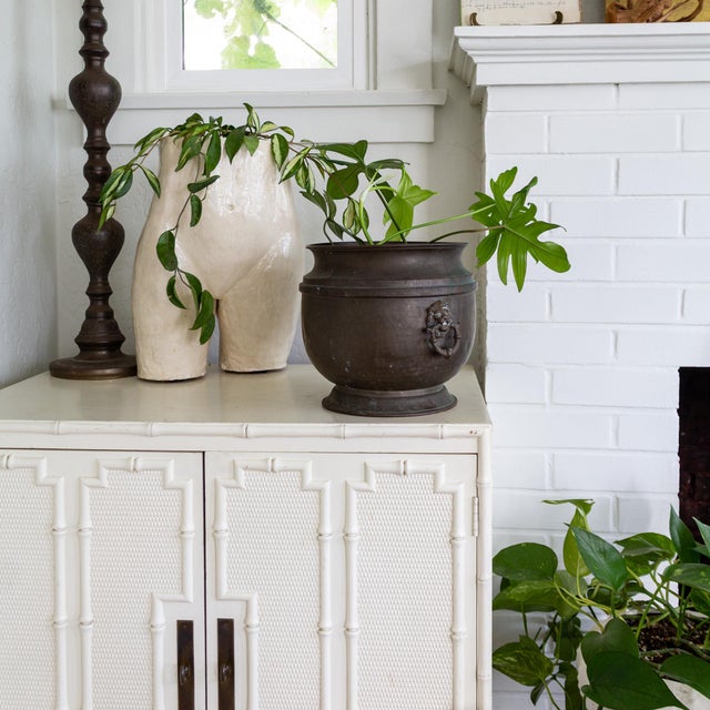Bronze Jardenier Planter Pot With Russian Stylized Lion Head Handles For Sale - Image 10 of 17