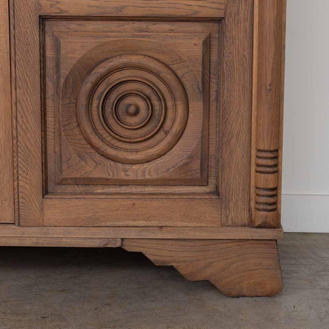 1940s French Carved Wood Cabinet by Charles Dudouyt, Attributed For Sale - Image 18 of 18