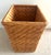 Mid Century Woven Rattan Wastebasket For Sale - Image 4 of 10