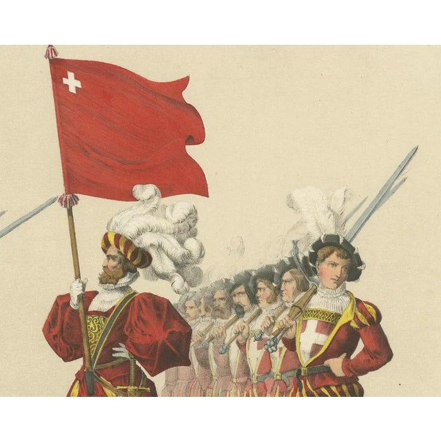 A Celebration of Swiss Heritage and Strength, 1855, Paper For Sale - Image 4 of 10