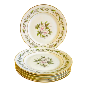 Vintage Royal Jackson Fine China, Vogue Ceramic Industries, Salad Plates- Set of 6