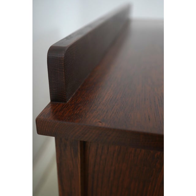 Stickley Mission Oak 1 Drawer Console Server Cabinet For Sale - Image 16 of 18