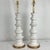 Traditional Vintage Tall White Ceramic Column Lamps - a Pair For Sale - Image 3 of 14