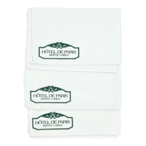 Vintage 5-Star Hotel De Paris Monte-Carlo Napkins Set of 3 Monaco French Riviera