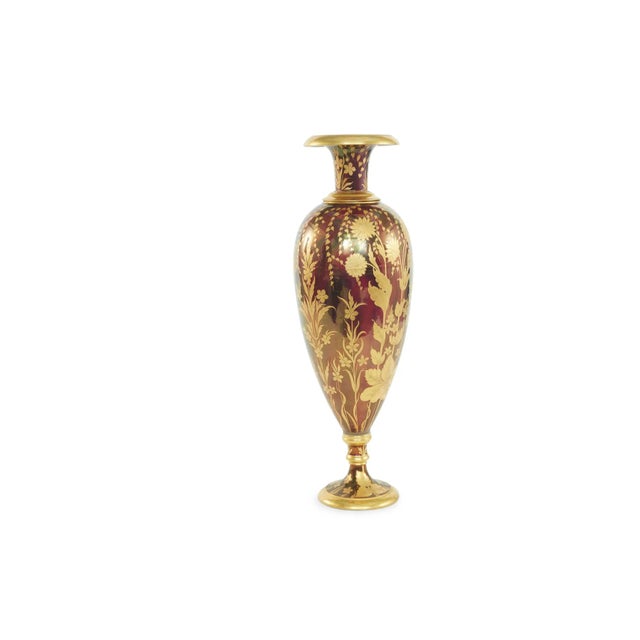European Porcelain Tall Decorative Vase / Piece For Sale - Image 10 of 13