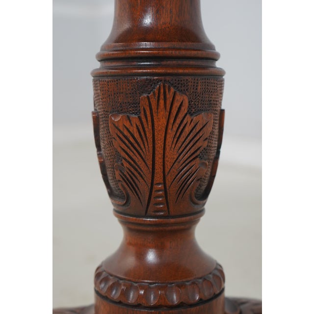 Henkel Harris Mahogany Tilt Top Piecrust Table For Sale - Image 10 of 16