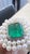 Green Set in 18k Gold, Zambian Emerald, Freshwater Pearls & Diamonds Cocktail Ring, Size 6.5 For Sale - Image 8 of 10