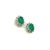 Natural Emerald Diamond Earrings 14k Gold 1.9 TCW Certified For Sale - Image 4 of 8