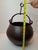 American Antique 19th C Hand Forged Wrought Iron Well Bucket Riveted Strap Cauldron For Sale - Image 3 of 17