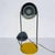 The epitome of mid-century modern, 1970s Robert Sonneman style chrome and yellow lacquer vintage table lamp. This piece...