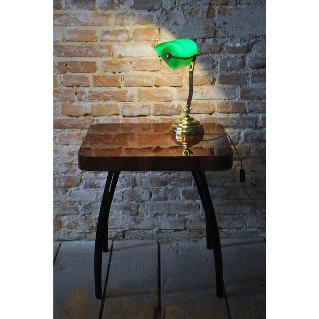 Art Deco Table Lamp, Brass, Glass, New Electrification, Czech, 1920s For Sale - Image 13 of 14