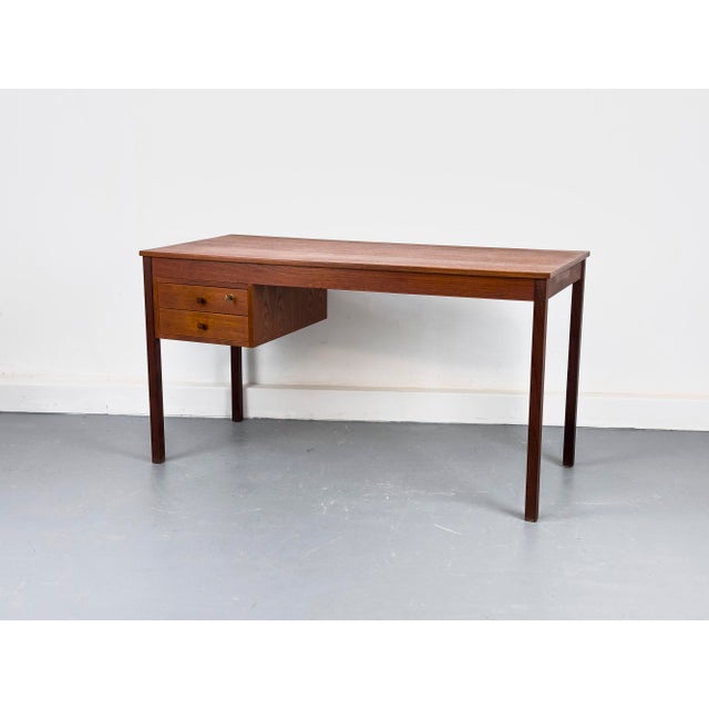 Mid-Century Modern Teak Desk with Drawers from Domino Møbler, 1960s For Sale - Image 3 of 18