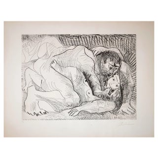 Pablo Picasso, L'Etreinte II, Original Etching, 1963 For Sale