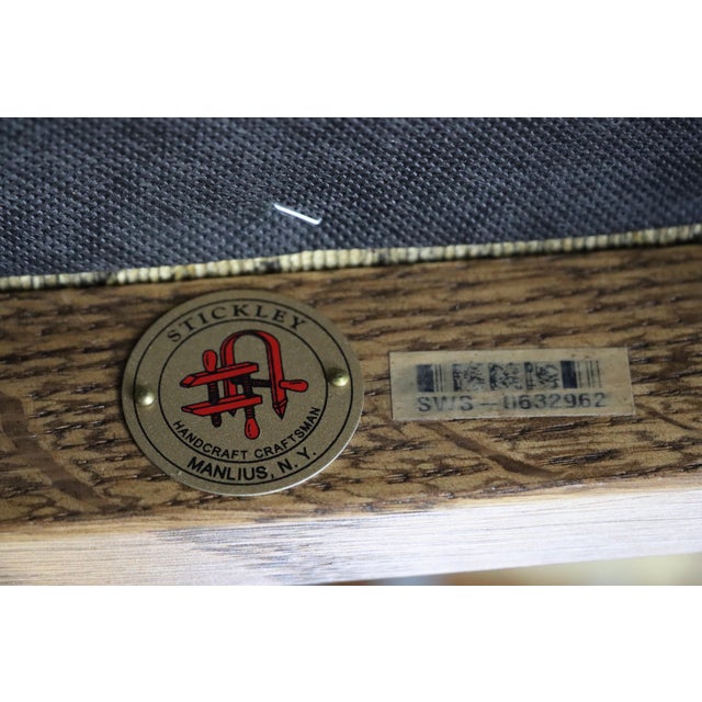 Wood Set of 4 Stickley Mission Oak Dining Chairs For Sale - Image 7 of 15