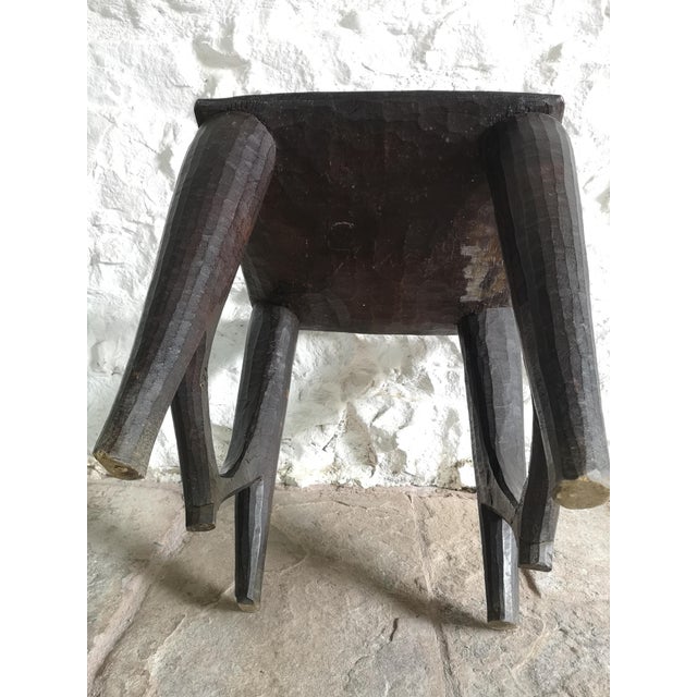 Antique Carved Ashanti Table with Geometric Patterns, 1900s For Sale - Image 12 of 16