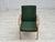 Danish Armchair in Green Furniture Wool and Oak Wood from Høng Stolefabrik, 1980s For Sale - Image 9 of 17
