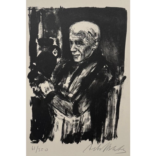 Arbit Blatas, Lithuanian French Artist Arbit Blatas Lithograph Georges Braque School of Paris, 1962 For Sale In Miami - Image 6 of 7