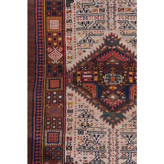 Antique Circa 1900 Oversize Brown Serab Hand Knotted Wool Runner 4ft 1in X 22ft 3in For Sale In New York - Image 6 of 14