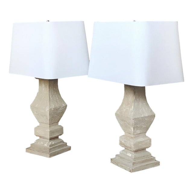 1920s French Baluster Table Lamps - A Pair For Sale