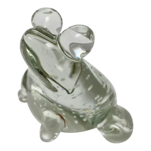 Artisan Blown Glass Frog Decor Accent or Paperweight