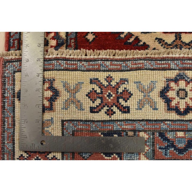 Kazak Runner 2' X 5'9'' Red Wool Tribal Hand-Knotted Oriental Rug For Sale - Image 10 of 10