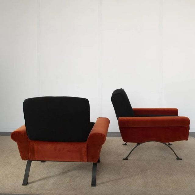 Saporiti Italia Set of Armchairs by Sergio Saporiti for Saporiti Besnate Italia Brothers, 1960s For Sale - Image 4 of 10