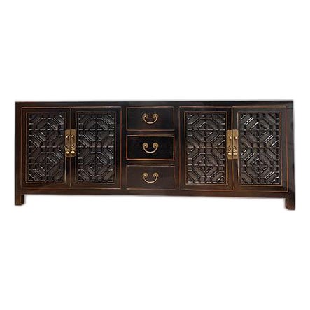 1990s Shiny Lacquer Inspired Tv Cabinet For Sale