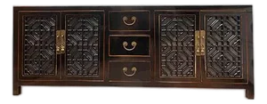 1990s Shiny Lacquer Inspired Tv Cabinet