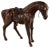 Leather Horse with Metal Elements For Sale