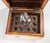 Mid-Century French Faux Leather Book Decanter Tantalus Bar Set For Sale - Image 10 of 12