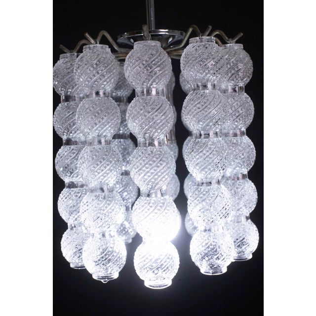Vintage Murano Glass Chandelier, 1970 For Sale - Image 9 of 11