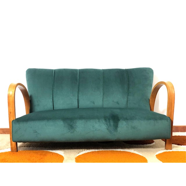 Vintage Italian Two-Seater Sofa, 1940s For Sale - Image 6 of 13