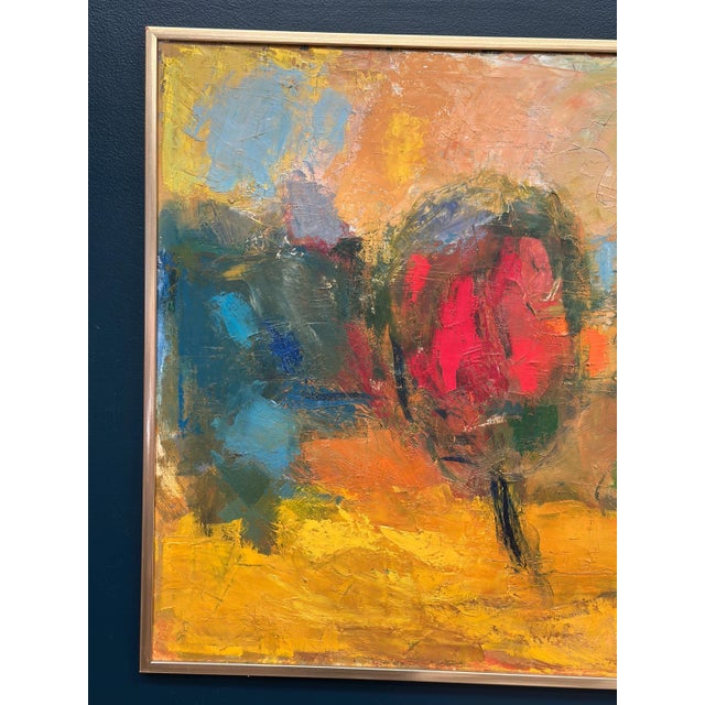 Original Swedish Oil on Canvas – “Composition” by Dick Wästberg (1949–1976) – Signed & Dated 1972 – Vintage & Framed – 89...
