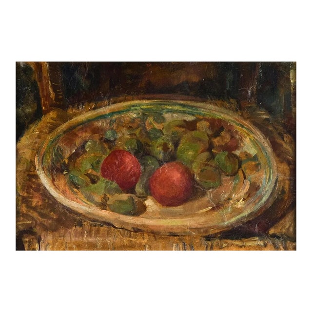 Still Life - Original Oil on Board by Guido Peyron - 1950s 1950s For Sale