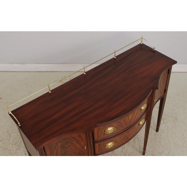 Henkel Harris Mahogany Inlaid Sideboard Gallery For Sale - Image 9 of 17