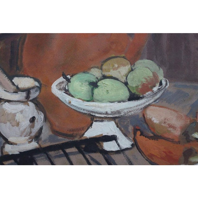 Charles Réal, Still Life with Pitcher, 1950s, Oil on Paper, Framed For Sale - Image 10 of 18