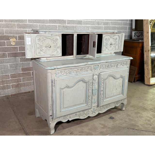 Mid 19th Century French Provencal Painted Buffet For Sale - Image 4 of 6